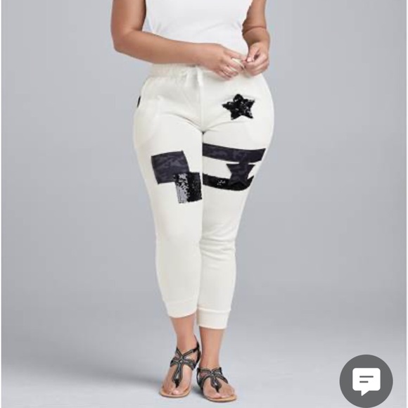 NWOT⭐️ VENUS PATCHWORK JOGGERS - Picture 9 of 13